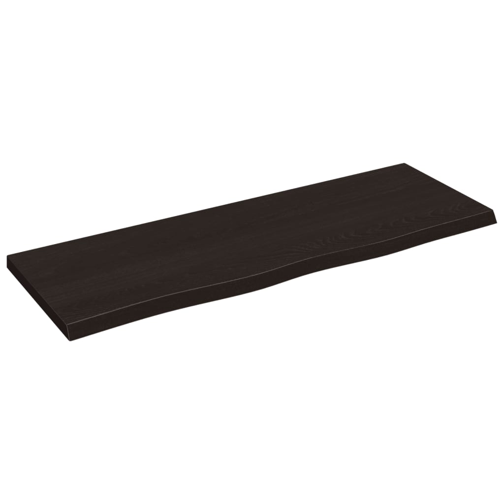 Vidaxx Waschtischplatte 80x30x2 cm, behandeltes Massivholz dunkelbraun