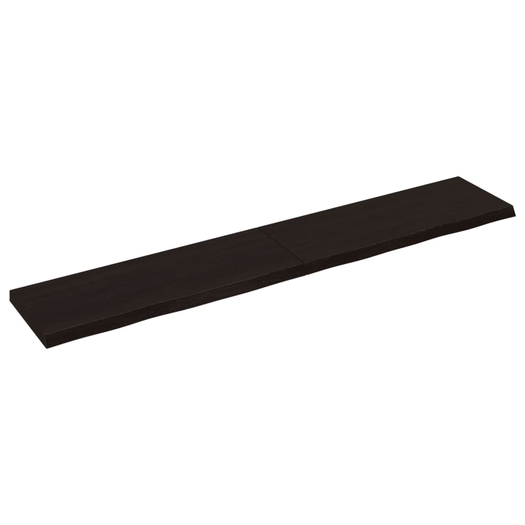Vidaxx Waschtischplatte 160x30x (2-4) cm behandeltes Massivholz dunkelbraun