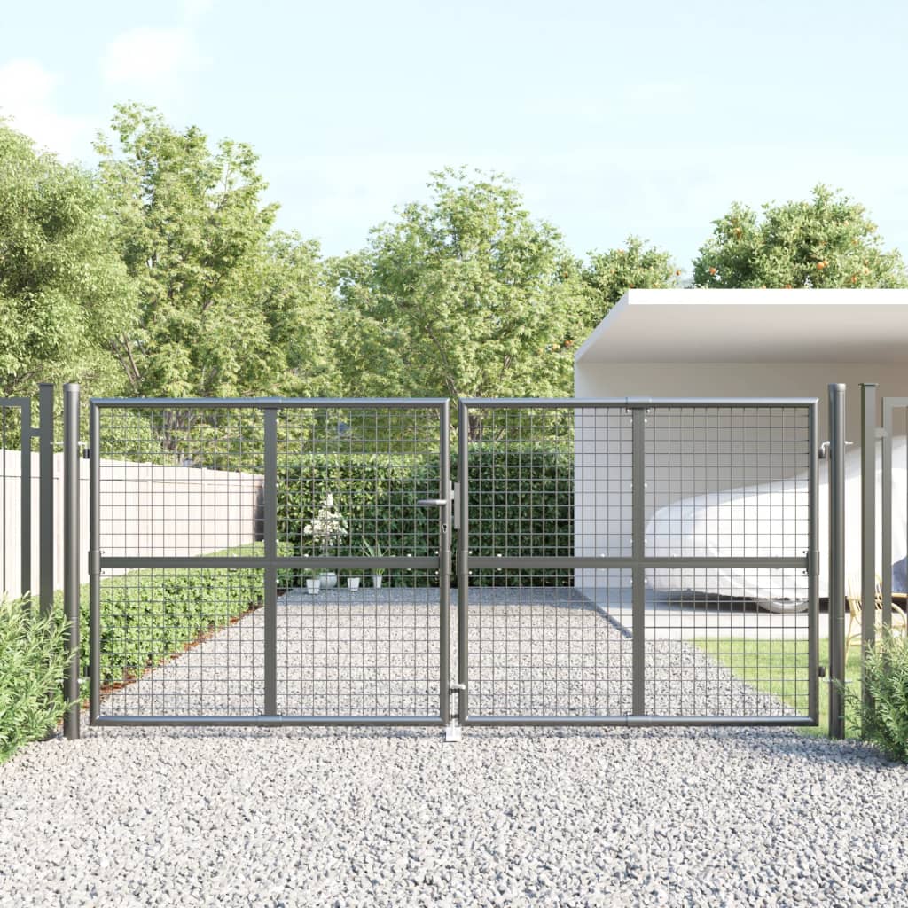 VidaXL Tordrahtgeflecht 300x175 cm Stahl Anthrazit