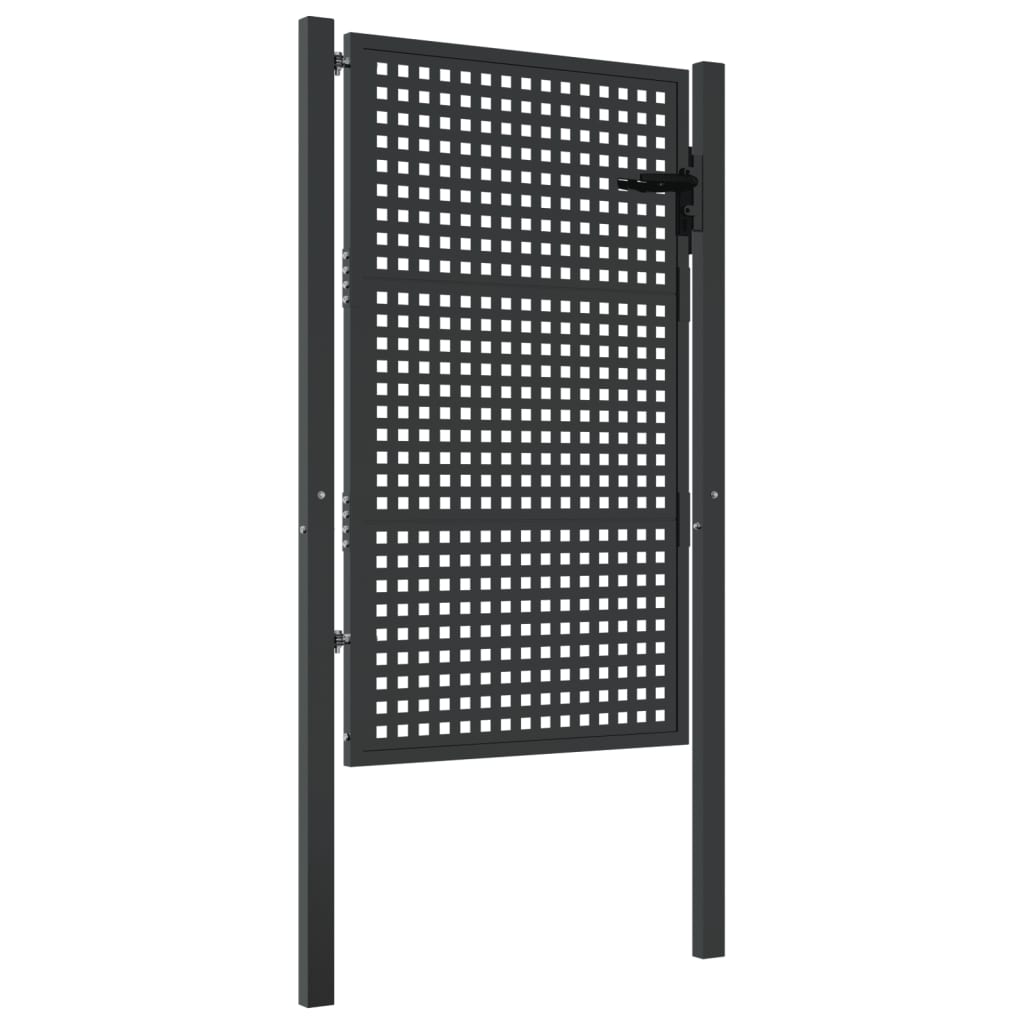 VidaXL Tor 105x200 cm Stahl Anthrazit