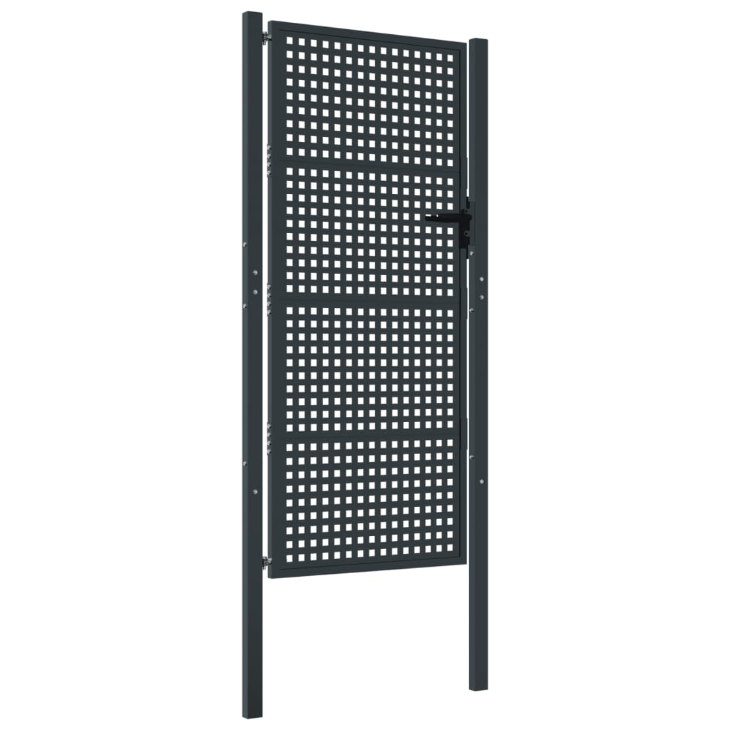 VidaXL Tor 105x225 cm Stahl Anthrazit