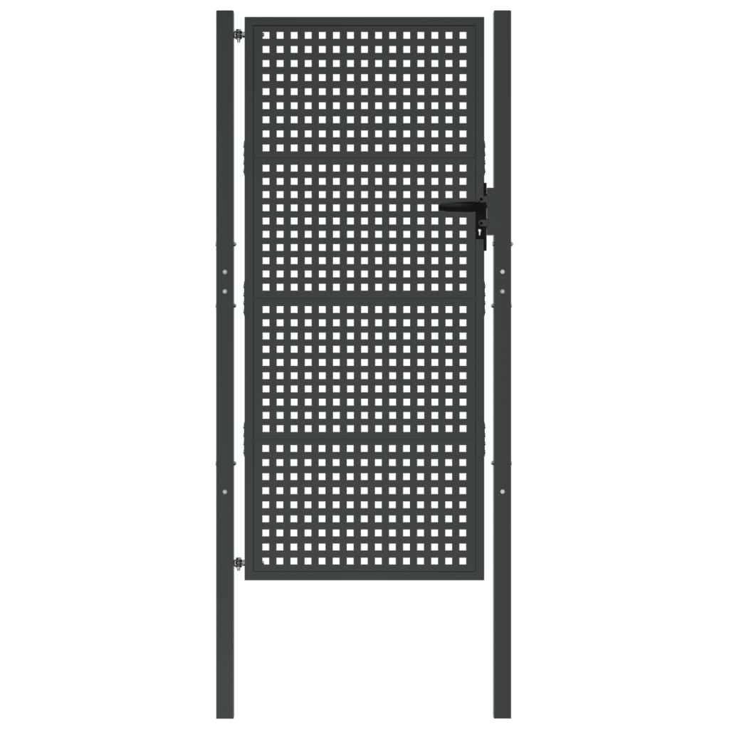 VidaXL Tor 105x225 cm Stahl Anthrazit
