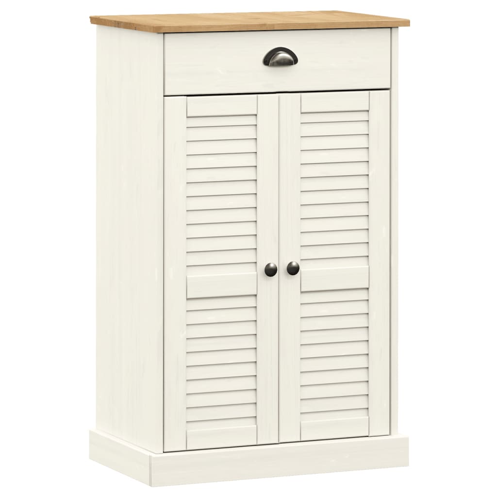Vidaxx Schuhschrank Vigo 60x35x96 cm Kiefer massiv weiß