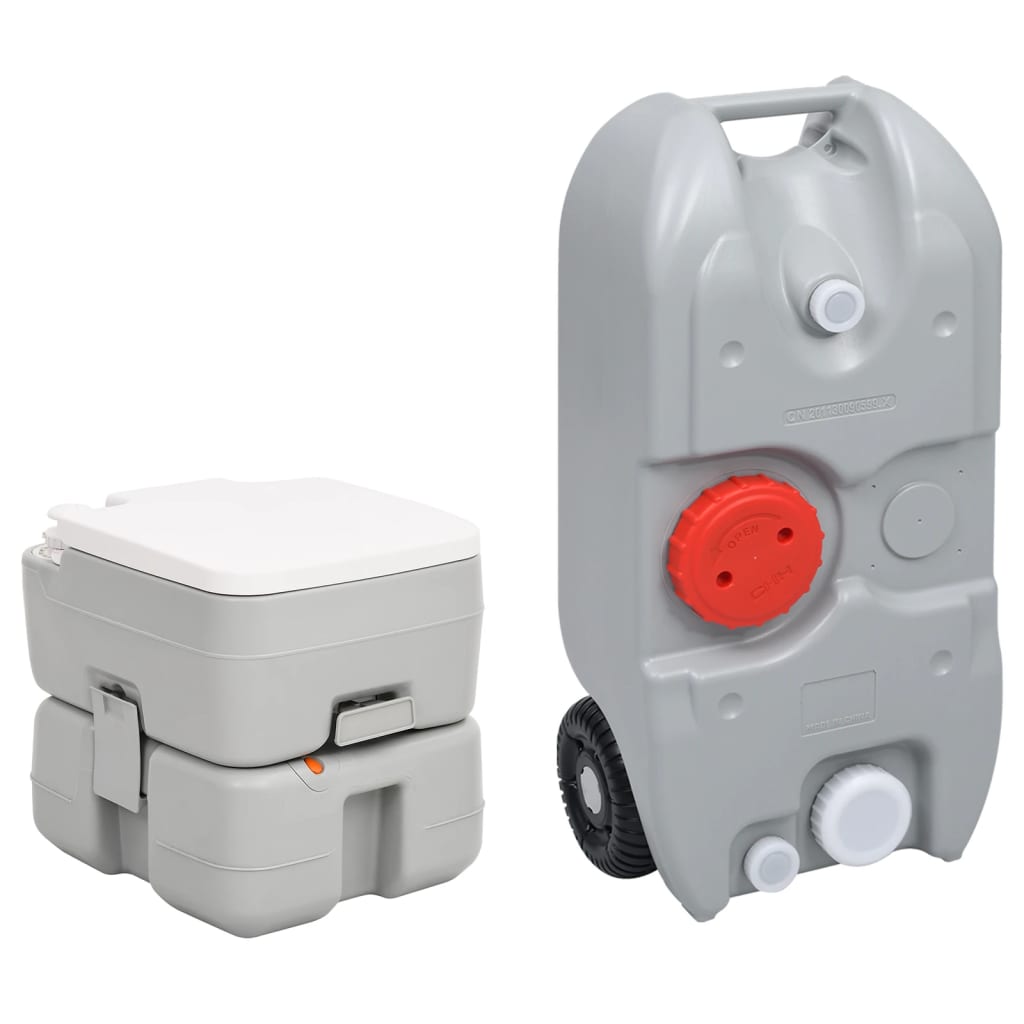 VidaXL Camping-Toiletten- und Wassertank-Set tragbar