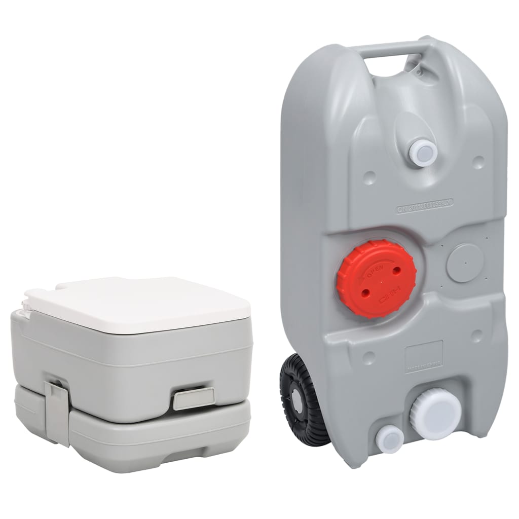 VidaXL Camping-Toiletten- und Wassertank-Set tragbar