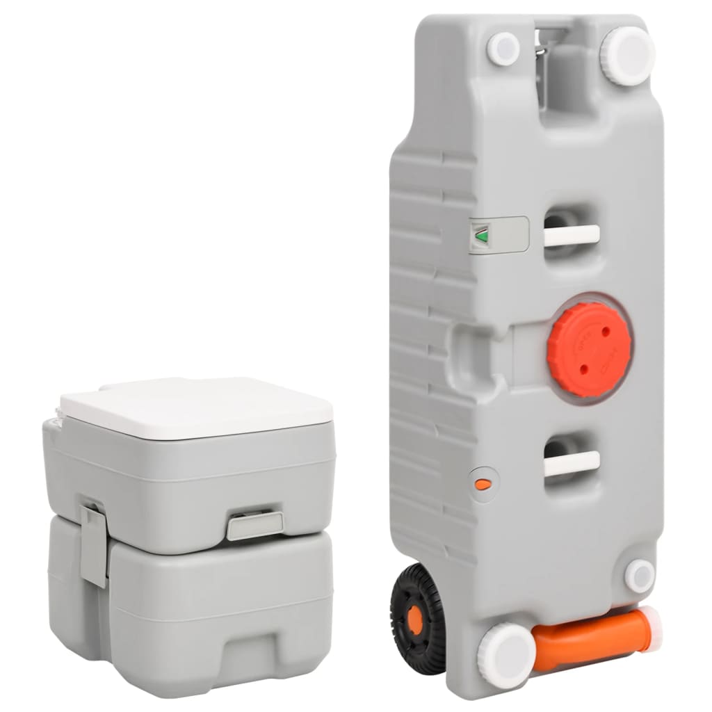 VidaXL Camping-Toiletten- und Wassertank-Set tragbar