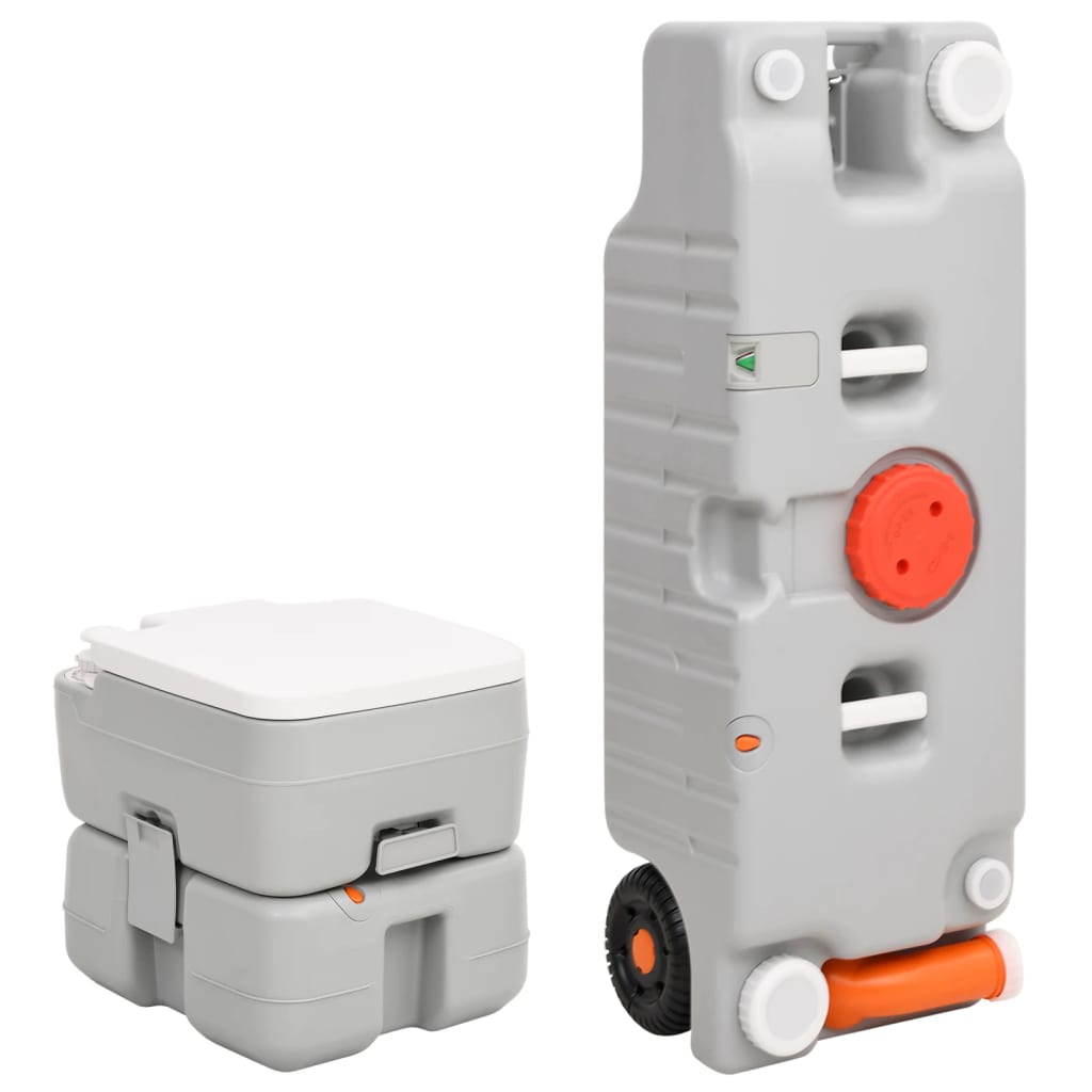 VidaXL Camping-Toiletten- und Wassertank-Set tragbar