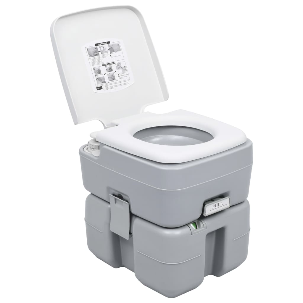 VidaXL Camping-Toiletten- und Wassertank-Set tragbar