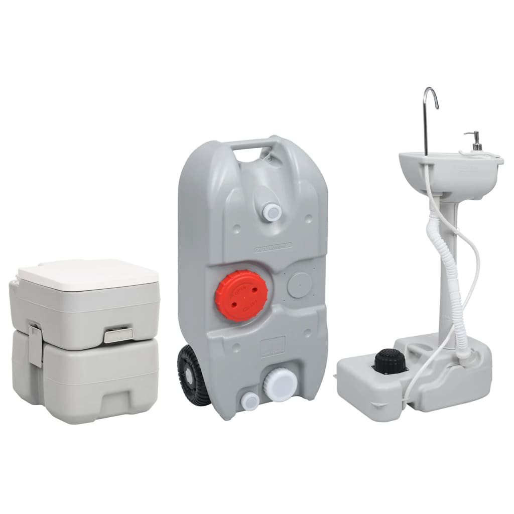 VidaXL Campingtoilette und Waschbecken mit Wassertank