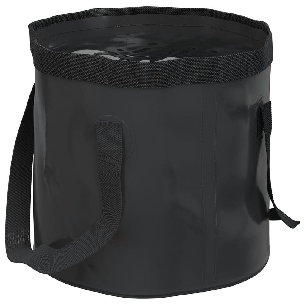 Vidaxl Emmers 2 PCs falten 20 l PVC Schwarz