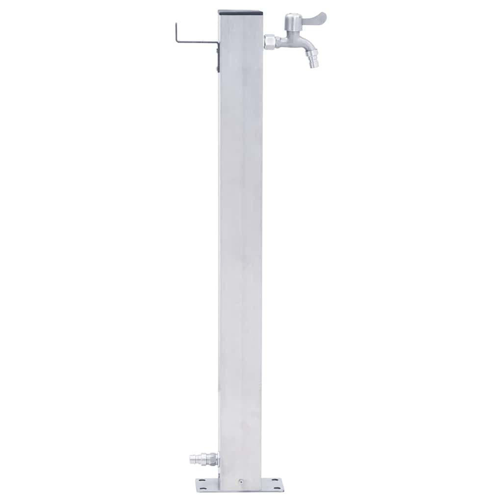 Vidaxx Wassersäule quadratisch 100 cm Edelstahl