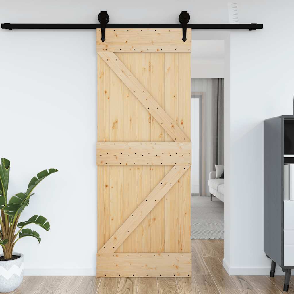 Vidaxx Tür Narvik 95x210 cm massives Kiefernholz