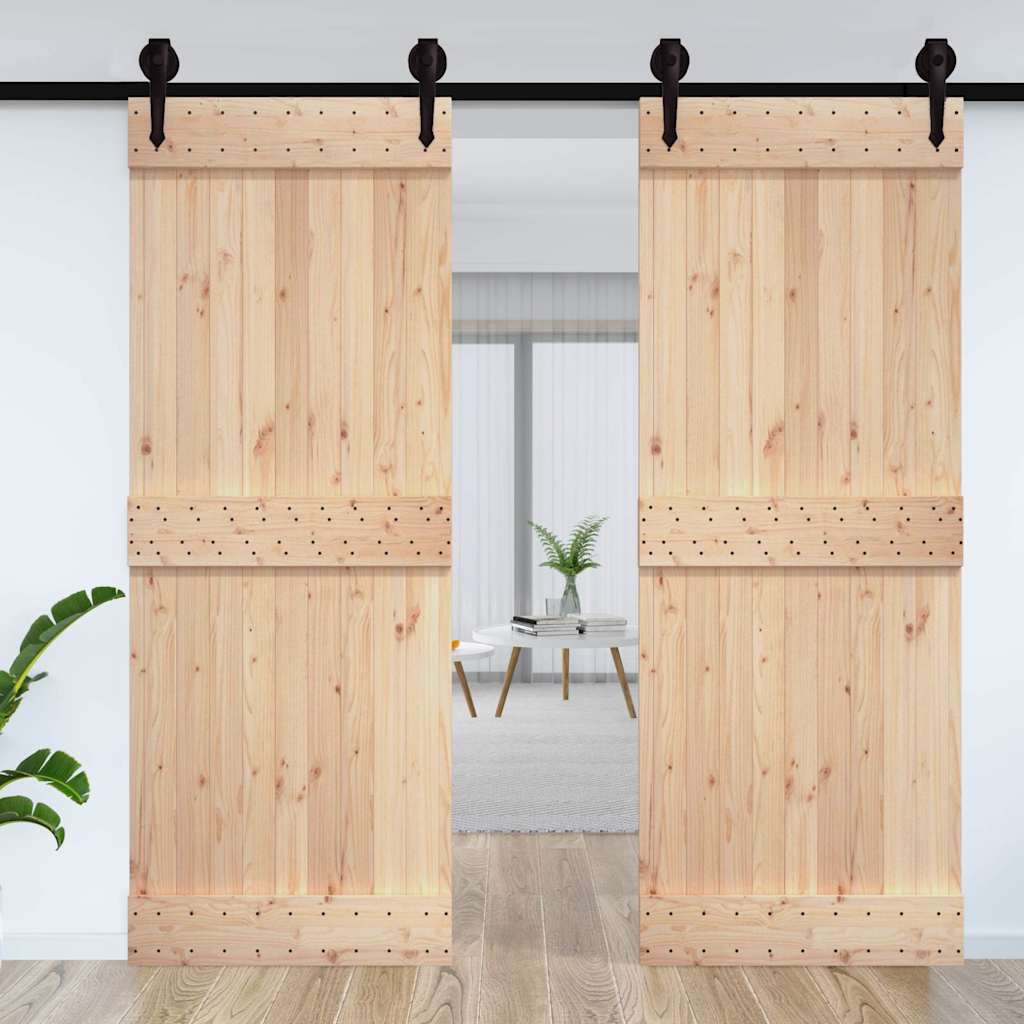 Vidaxx Tür Narvik 85x210 cm massives Kiefernholz