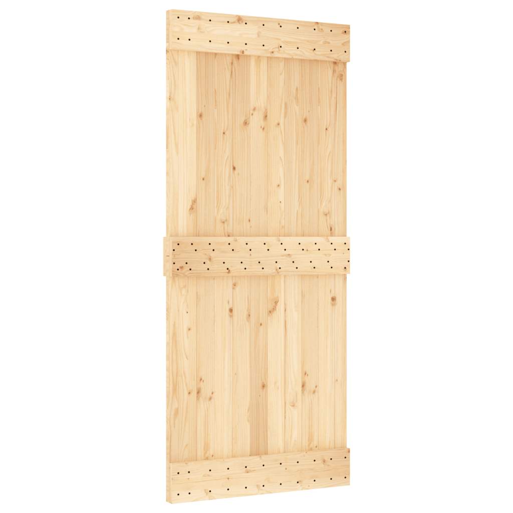 Vidaxx Tür Narvik 90x210 cm massives Kiefernholz