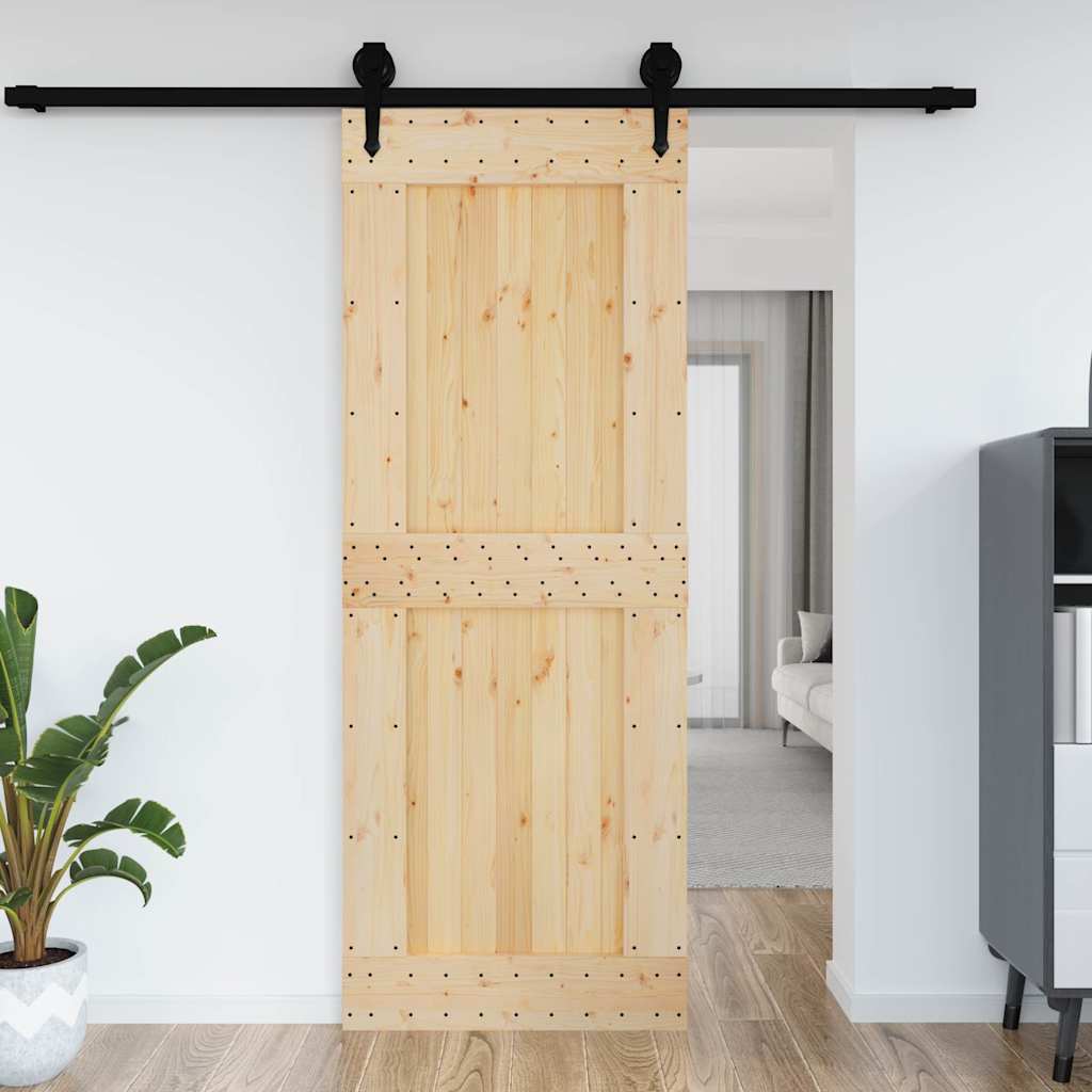 Vidaxx Tür Narvik 85x210 cm massives Kiefernholz