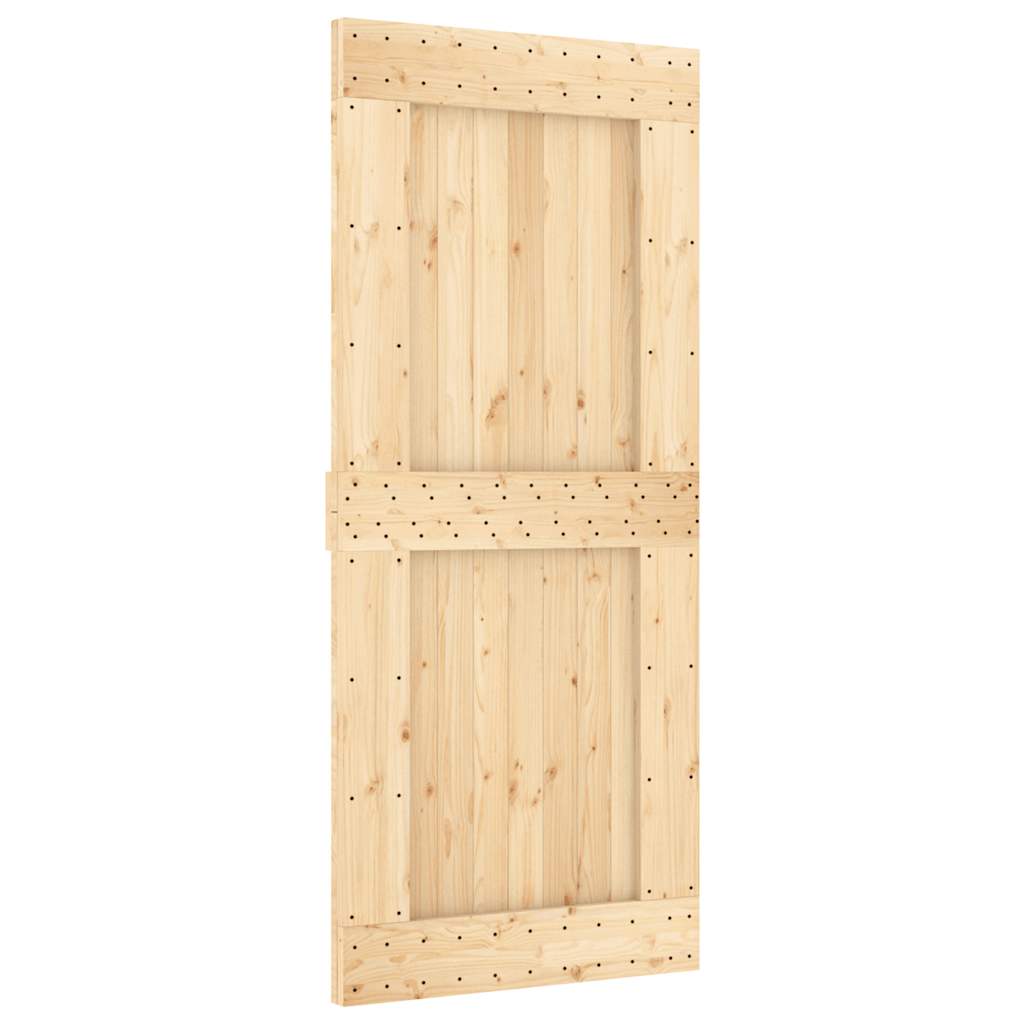 Vidaxx Tür Narvik 90x210 cm massives Kiefernholz