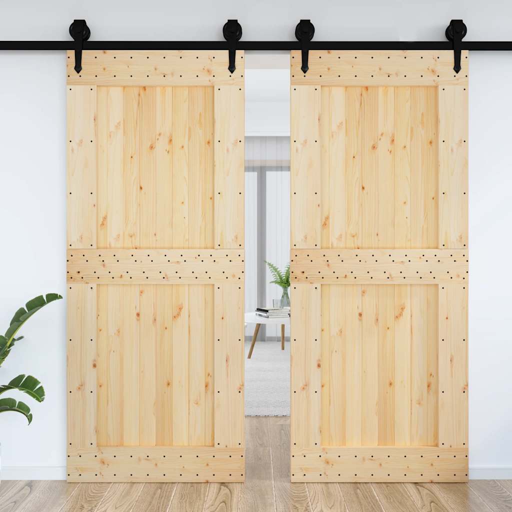 Vidaxx Tür Narvik 95x210 cm massives Kiefernholz