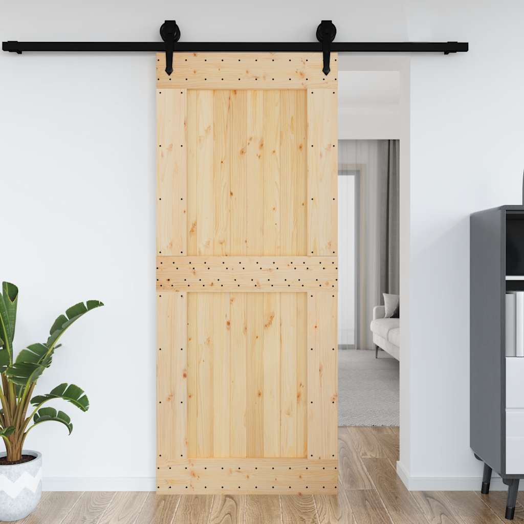 Vidaxx Tür Narvik 95x210 cm massives Kiefernholz