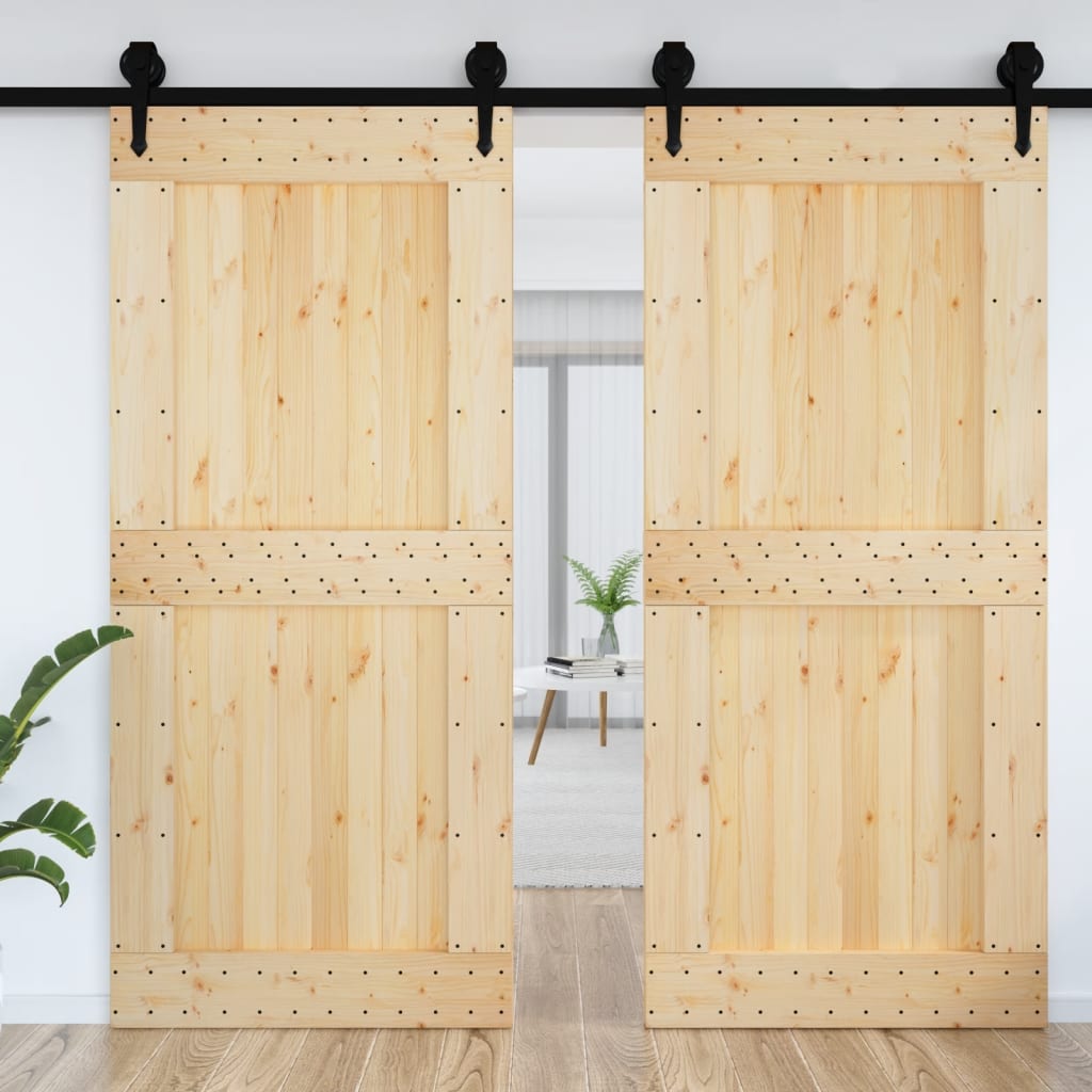 VidaXL Tür NARVIK 100x210 cm massives Kiefernholz