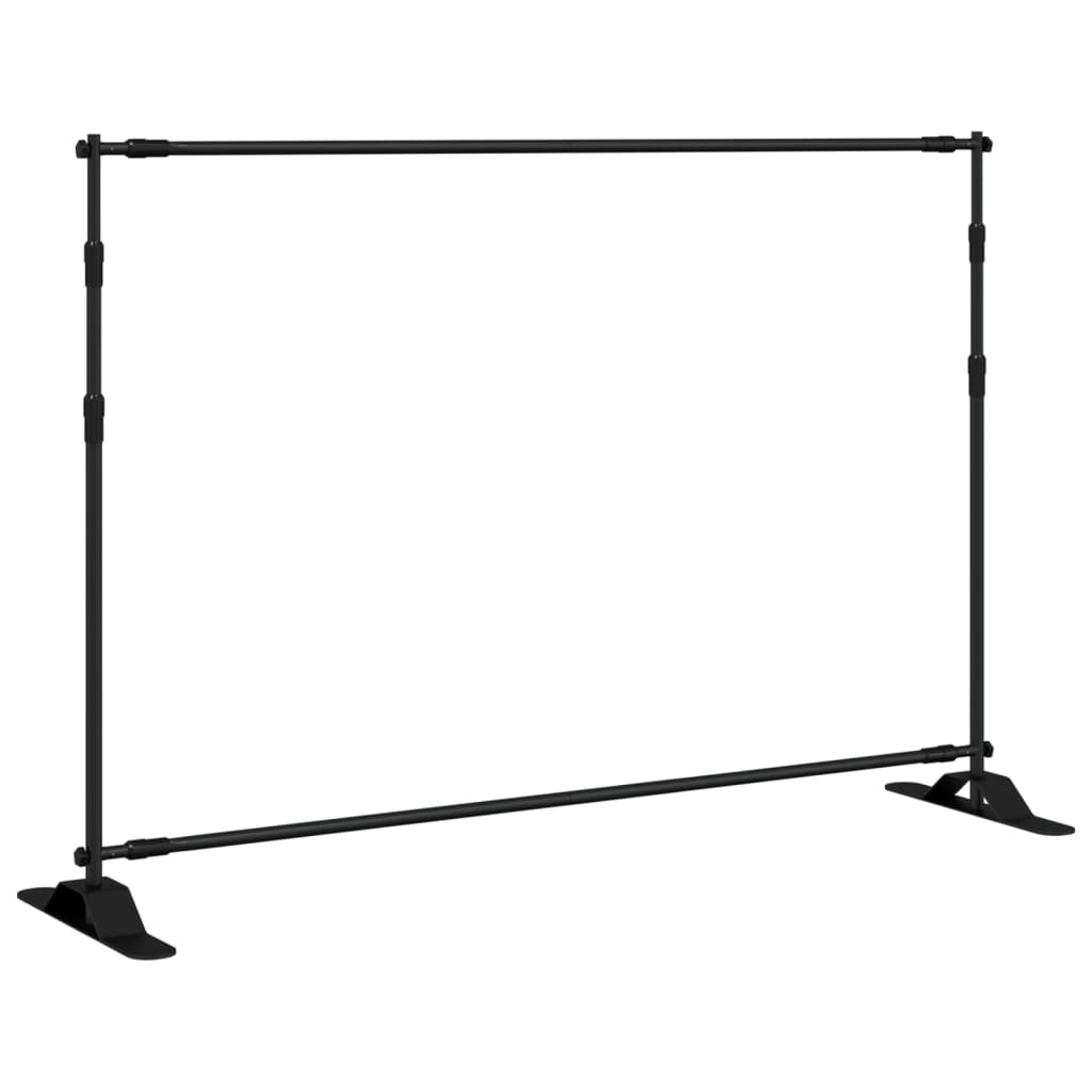 VidaXL Hintergrundständer 2 Stück 305x243 cm Stahl schwarz