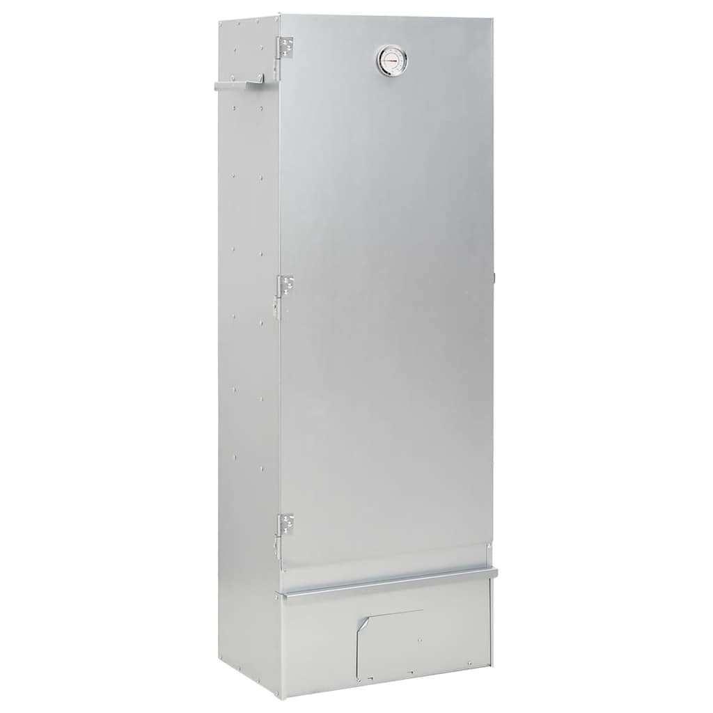 VidaXL BBQ Smoker mit Tisch aus verzinktem Stahl