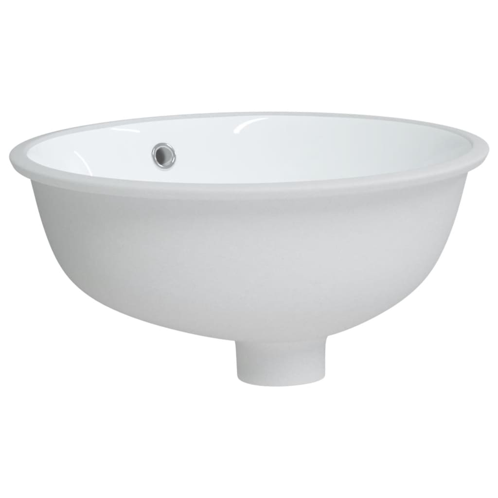 Vidaxx Waschbecken oval 37x31x17,5 cm Keramik weiß