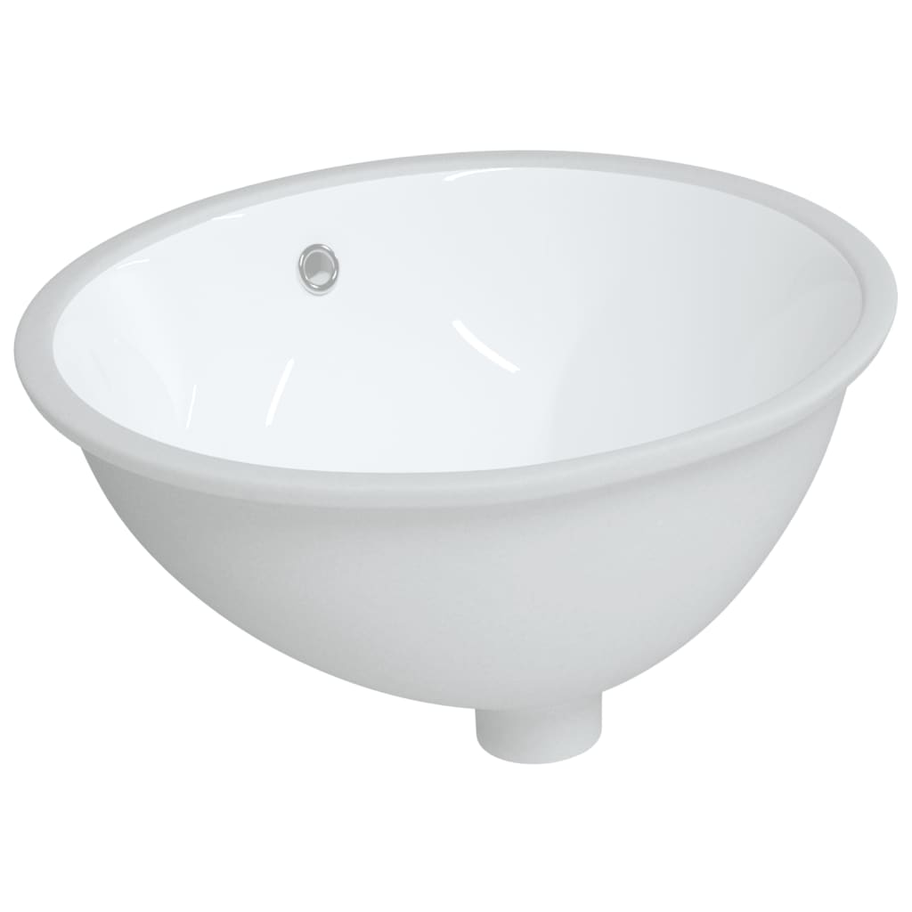 Vidaxx Waschbecken oval 49x40,5x21 cm Keramik weiß