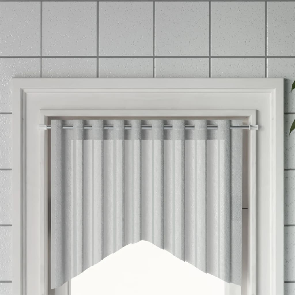 Vidaxx Vorhangschienen 2 Stück 40-60 cm Aluminium Weiß und Silber