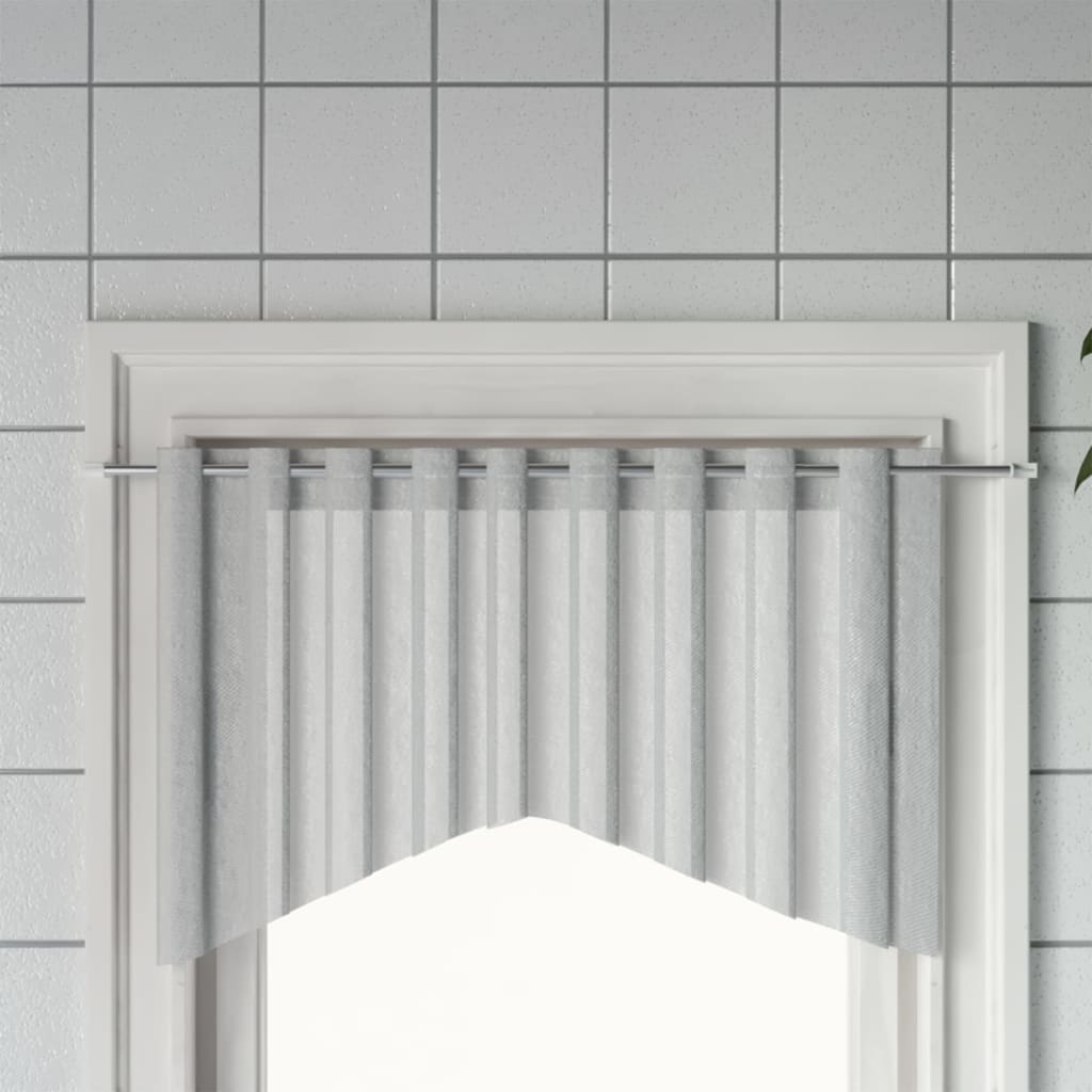 Vidaxx Vorhangschienen 2 Stück 90-130 cm Aluminium Weiß und Silber