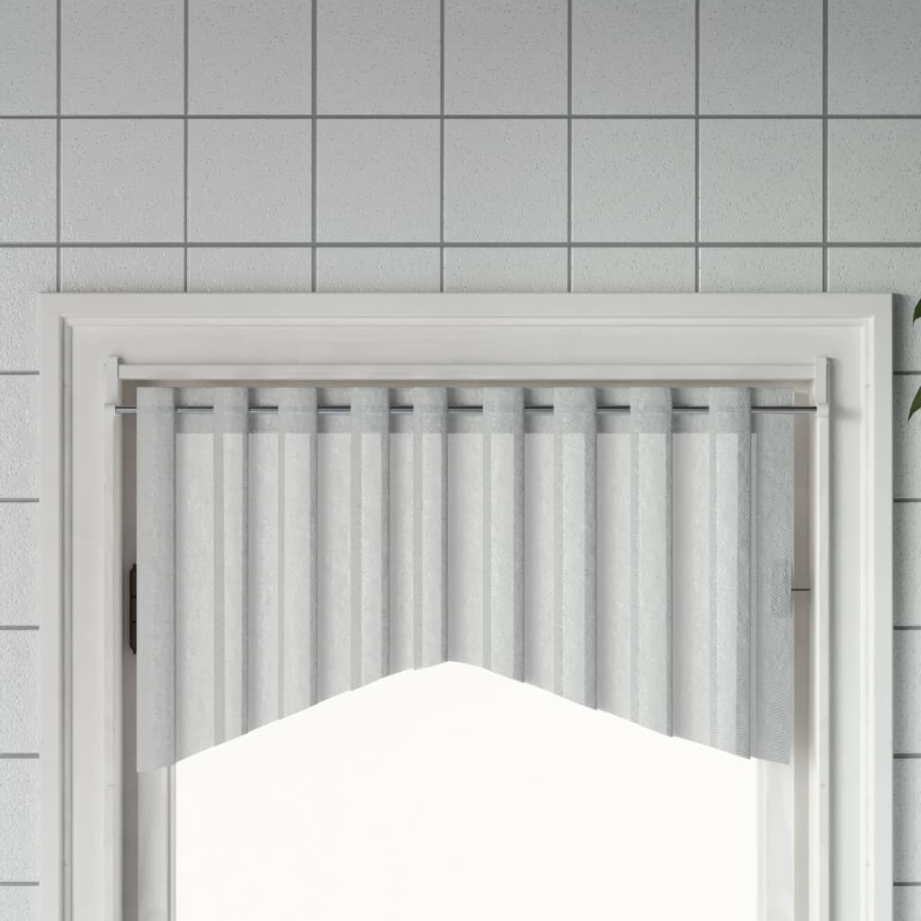 Vidaxx Vorhangschienen 2 Stück 90-135 cm Aluminium Weiß und Silber