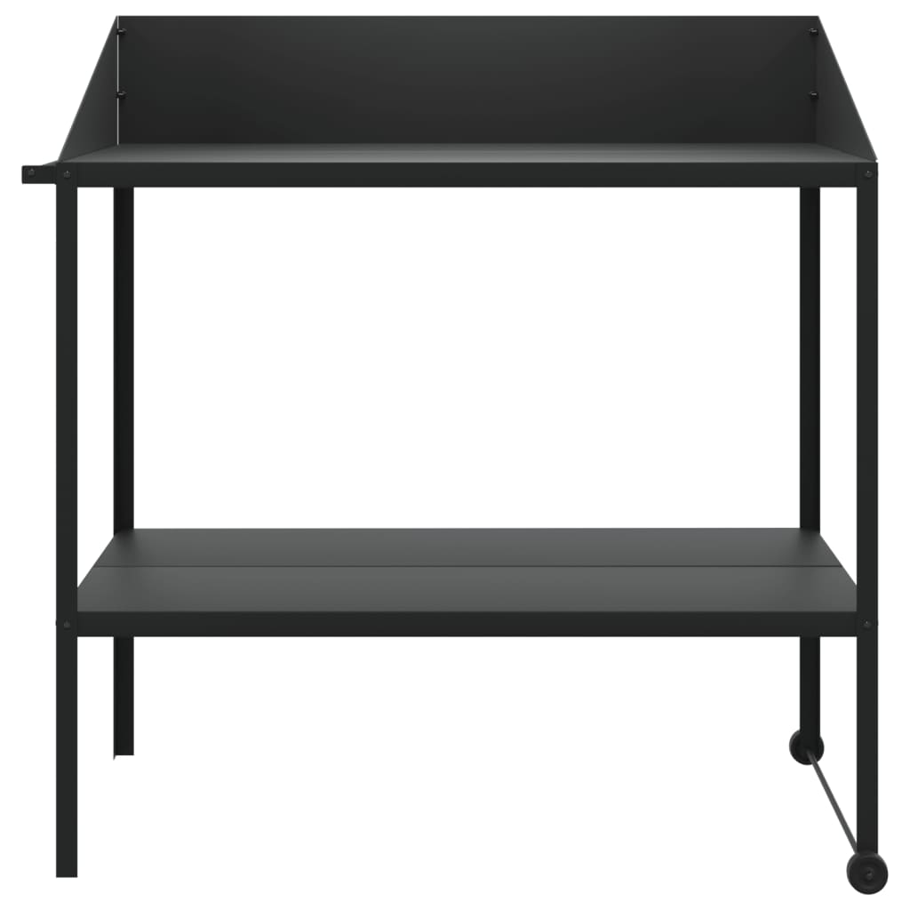 Vidaxxl-Pflanzenständer 100 x 54,5 x 100 cm, verzinkter Stahl, Farbe Anthrazit