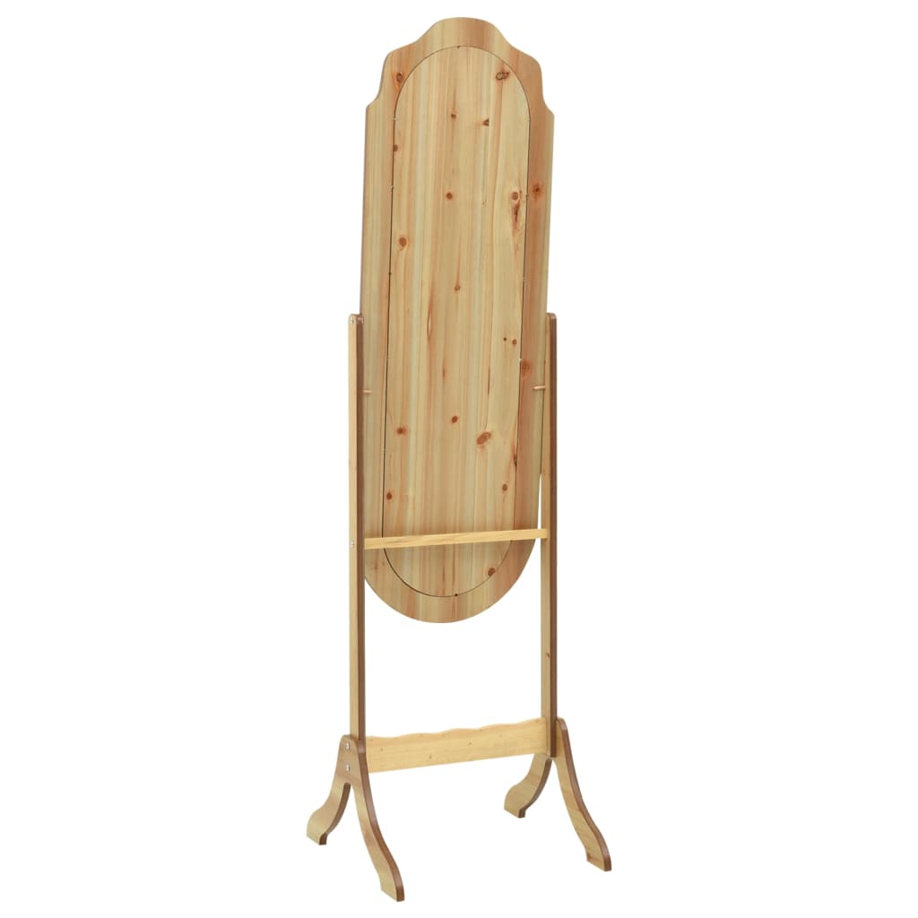 Vidaxx-Spiegel freistehend 45,5 x 47,5 x 160 cm, fertiges Holz