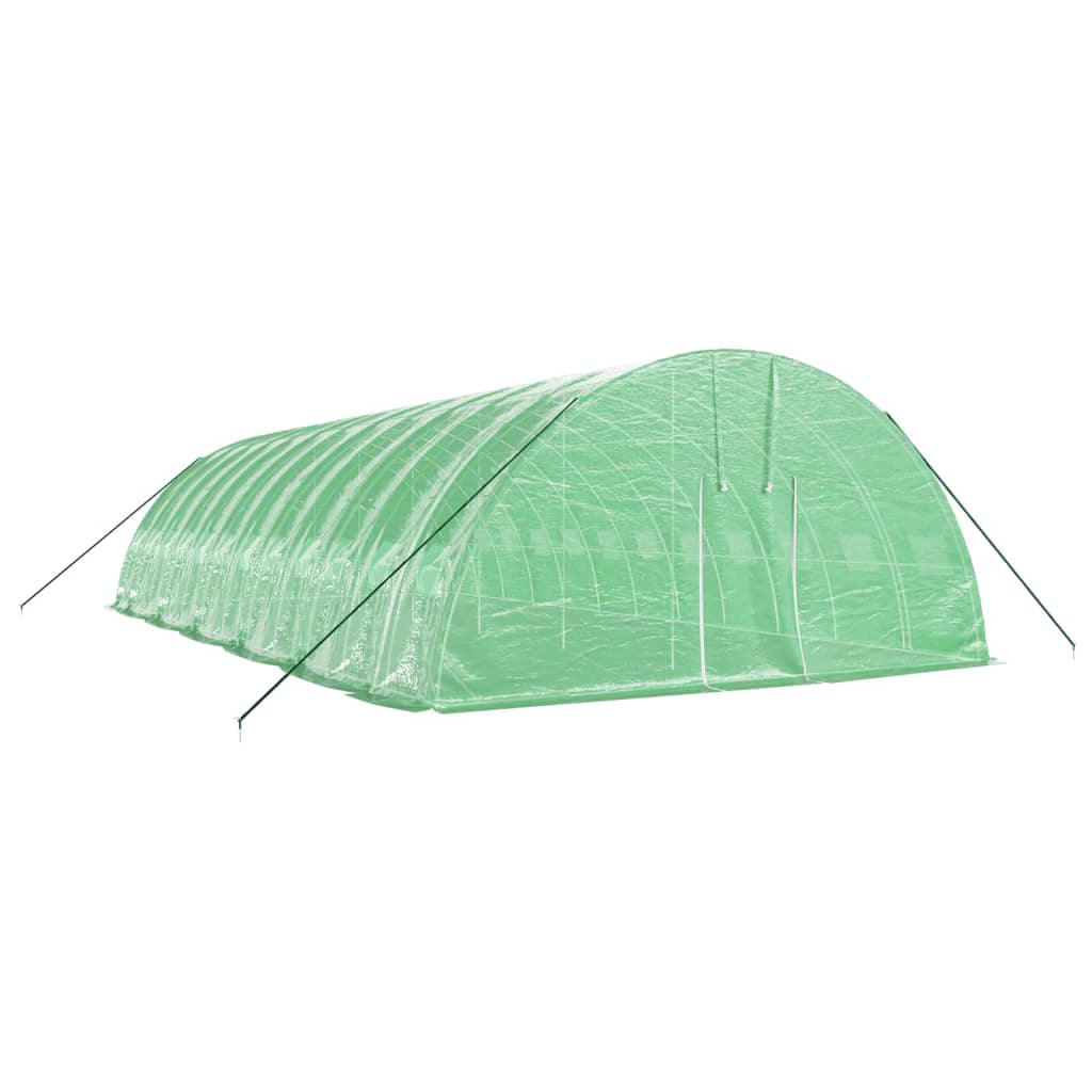 VidaXL Gartengewächshaus mit Stahlrahmen 72 m² 12x6x2,85 m grün