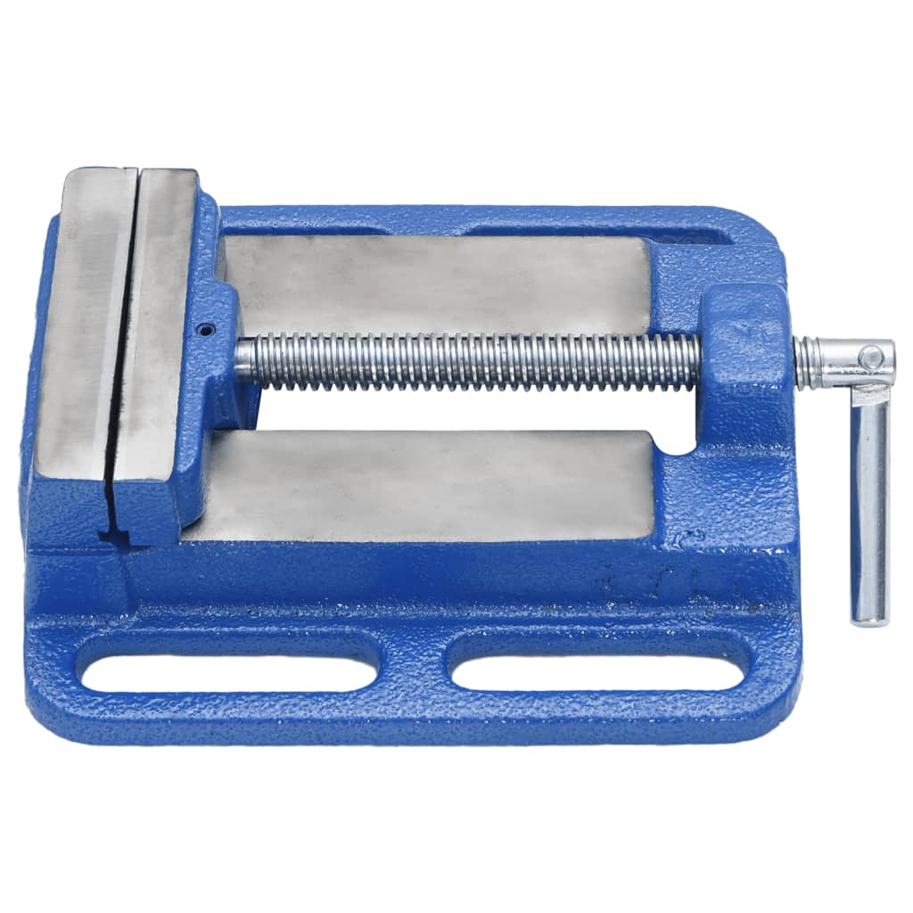 Vidaxx Schraubstock für Säulenbohrmaschine 100 mm Gusseisen blau