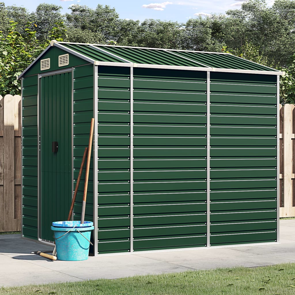 VidaXL Gartenhaus 191x215x198 cm verzinkter Stahl grün