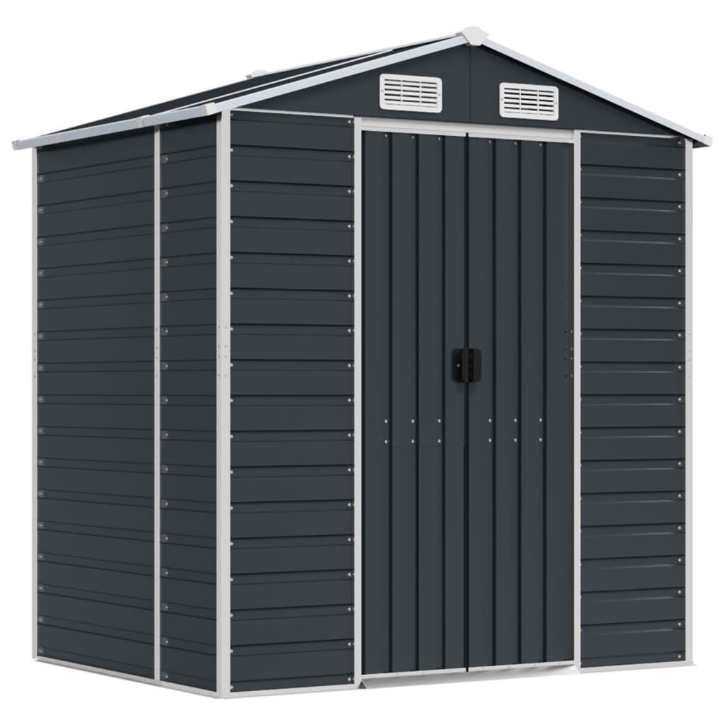 VidaXL Gartenhaus 191x130x198 cm verzinkter Stahl Anthrazit