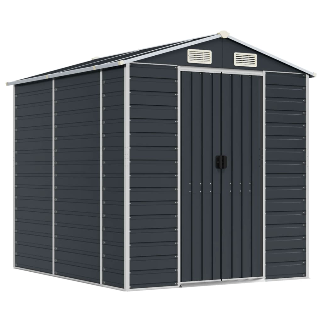 VidaXL Gartenhaus 191x215x198 cm verzinkter Stahl Anthrazit