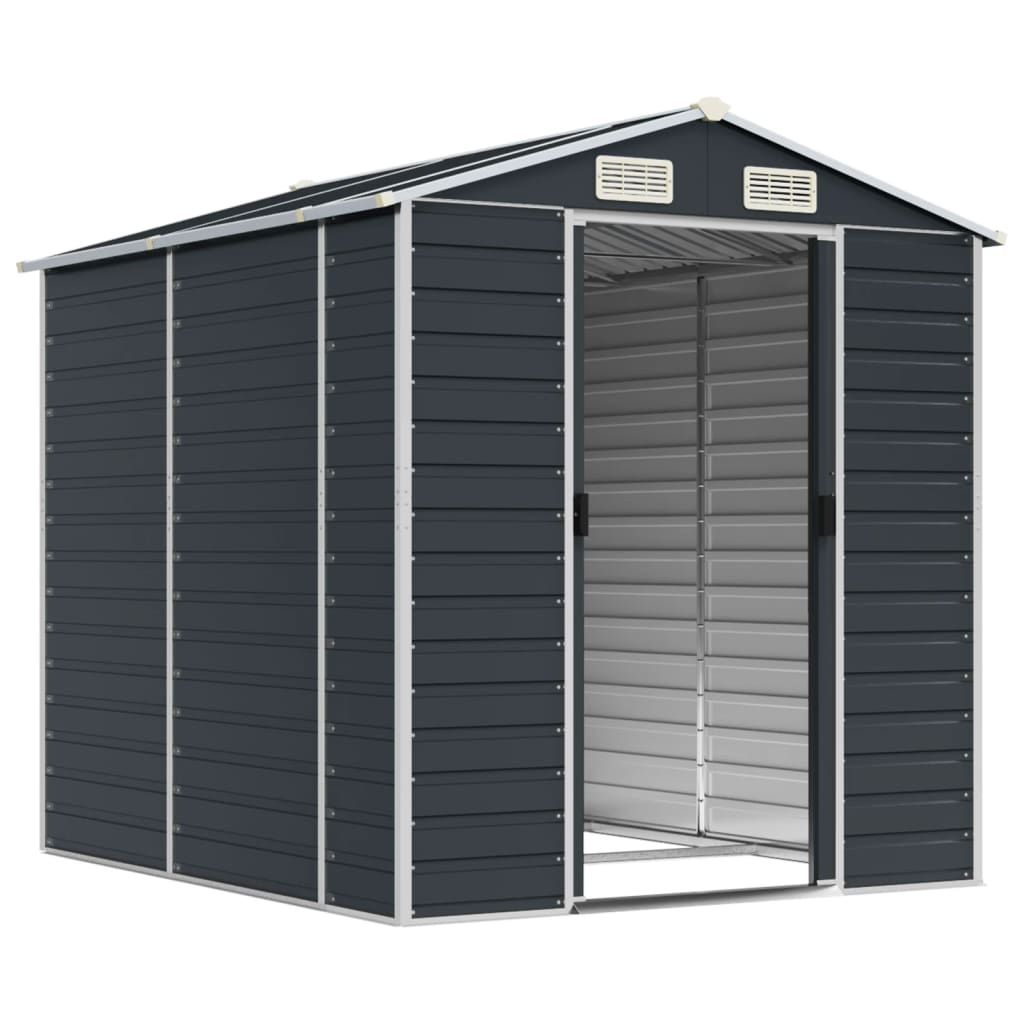 VidaXL Gartenhaus 191x215x198 cm verzinkter Stahl Anthrazit