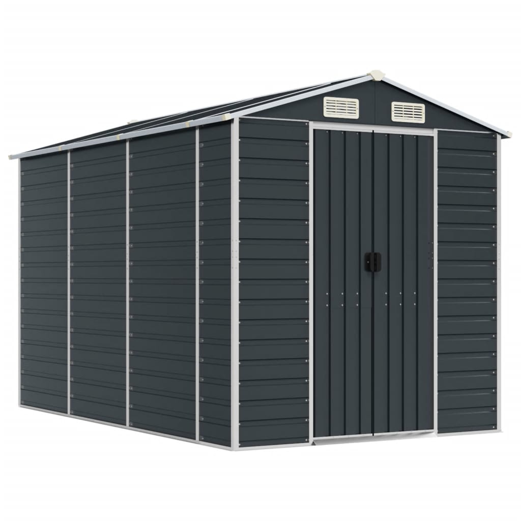 VidaXL Gartenhaus 191x300x198 cm verzinkter Stahl Anthrazit