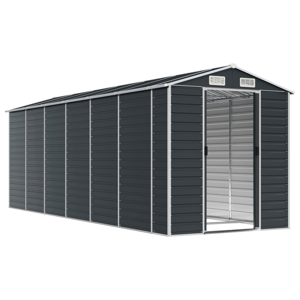 VidaXL Gartenhaus 191x555x198 cm verzinkter Stahl Anthrazit