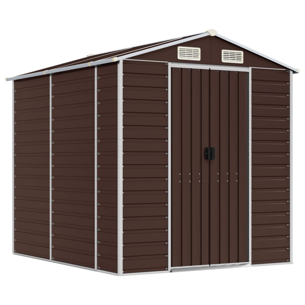 VidaXL Gartenhaus 191x215x198 cm verzinkter Stahl braun