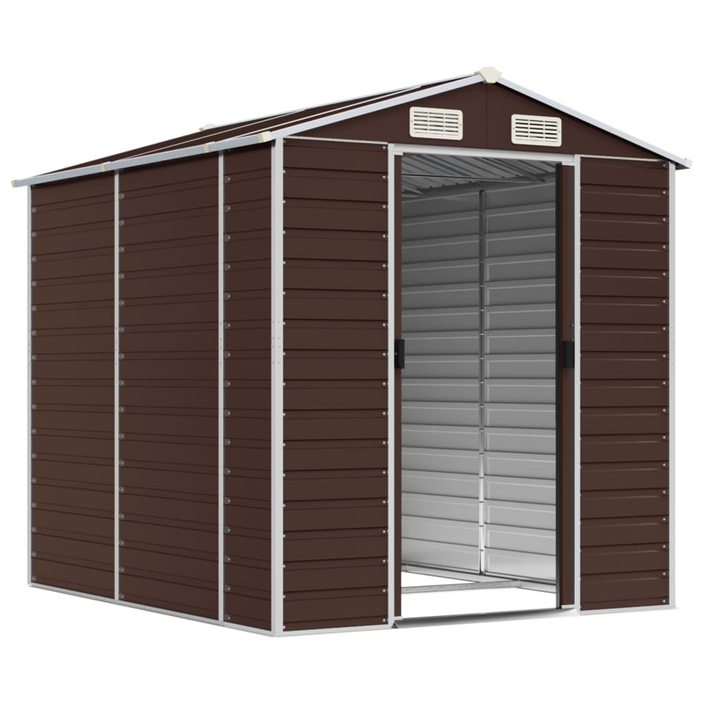 VidaXL Gartenhaus 191x215x198 cm verzinkter Stahl braun