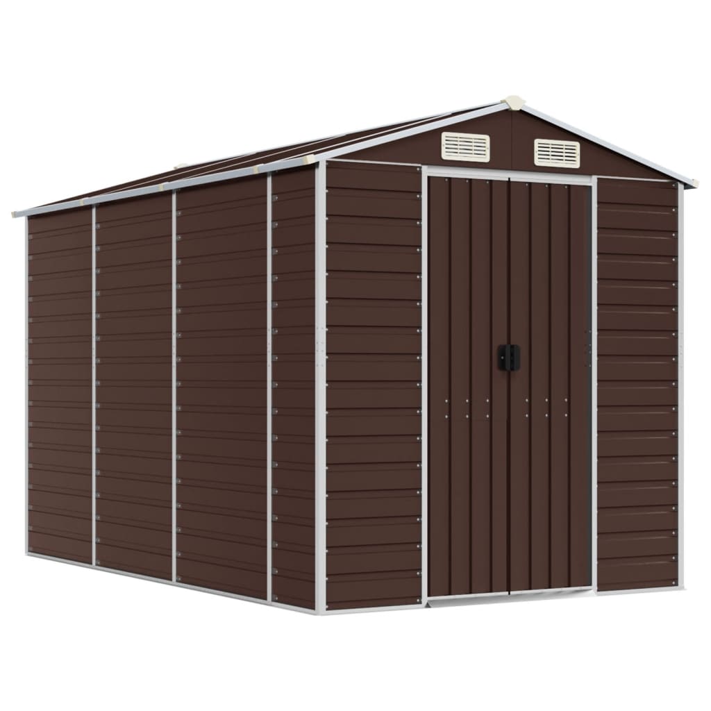 VidaXL Gartenhaus 191x300x198 cm verzinkter Stahl braun