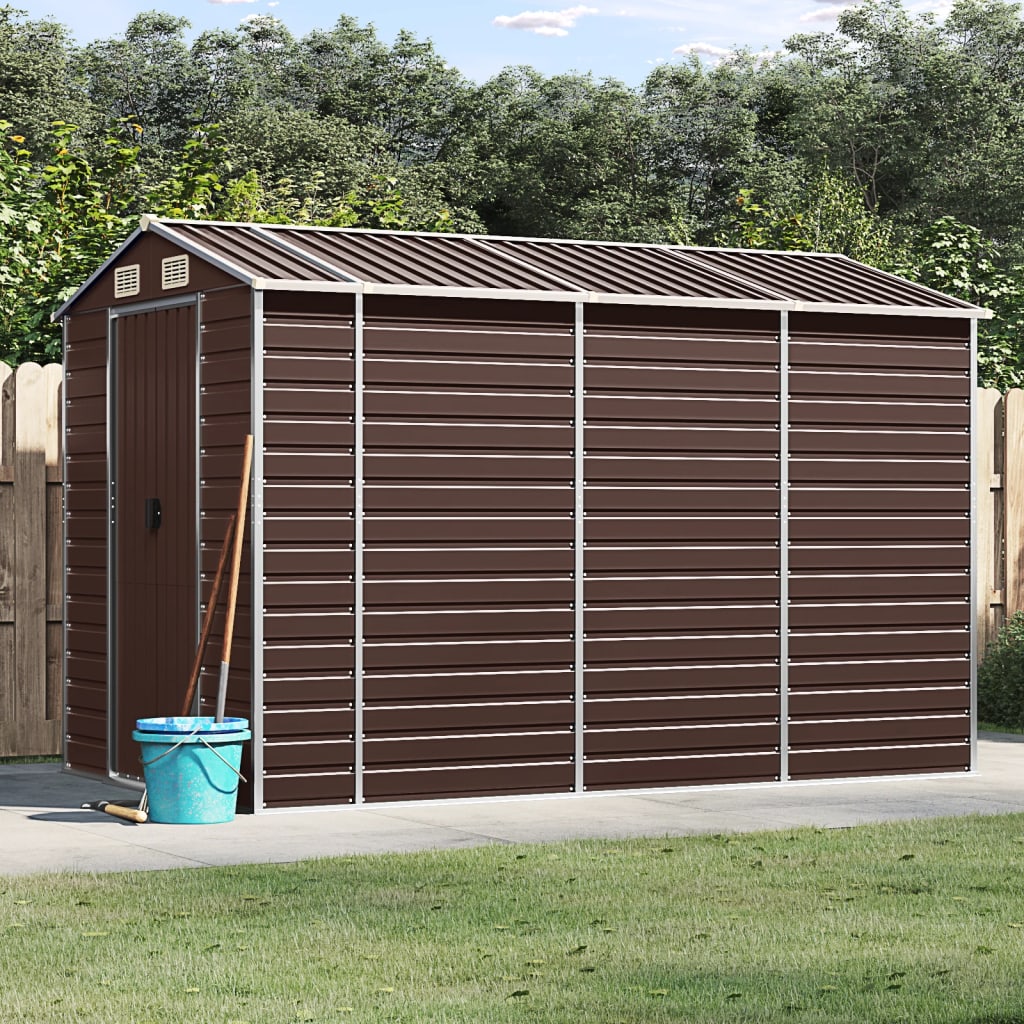 VidaXL Gartenhaus 191x300x198 cm verzinkter Stahl braun
