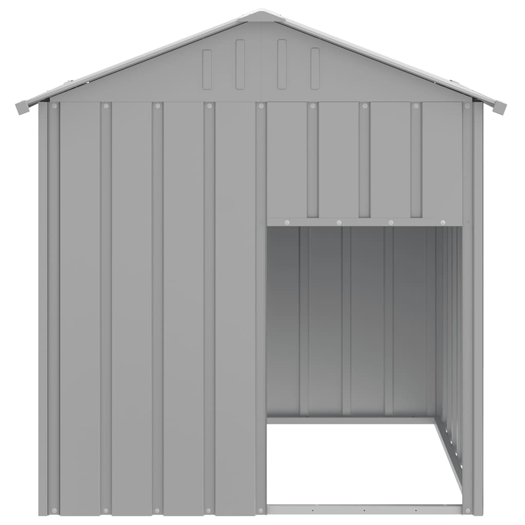 Vidaxxl Hundehütte mit Dach 117x103x123 cm aus verzinktem Stahl