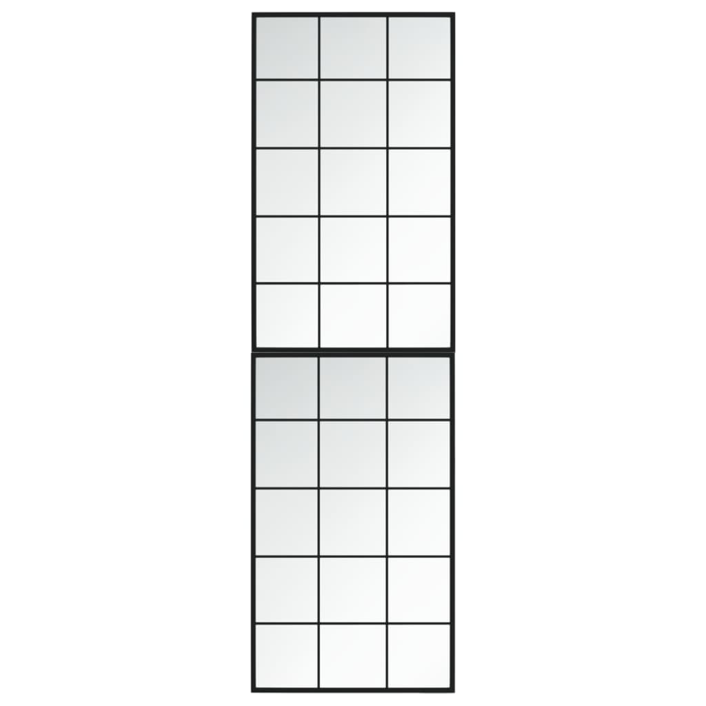 VidaXL Wandspiegel 2 Stk. 100x60 cm Metall schwarz