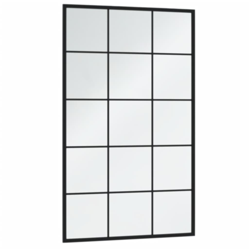 VidaXL Wandspiegel 3 Stk. 100x60 cm Metall schwarz