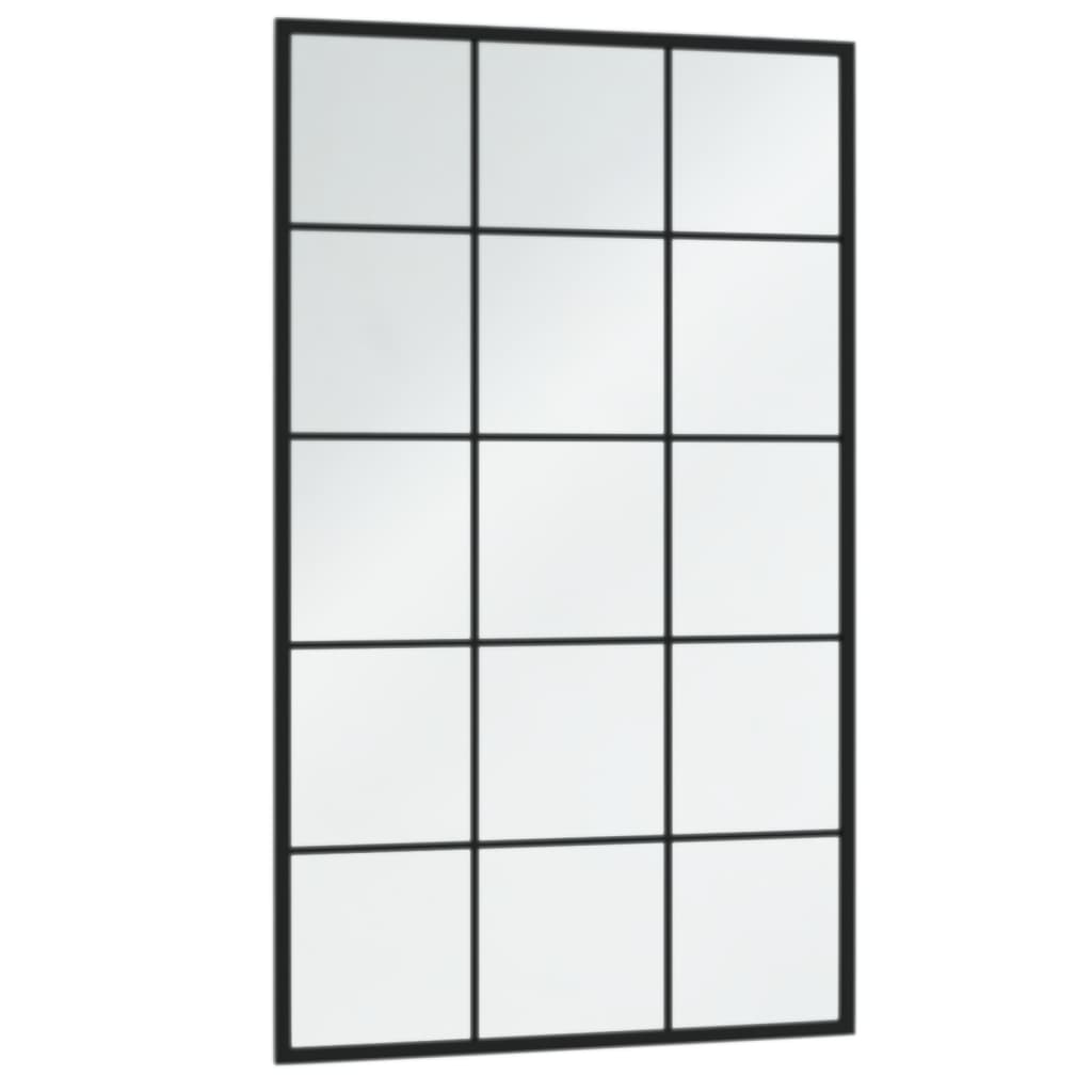 VidaXL Wandspiegel 6 Stück 100x60 cm Metall schwarz