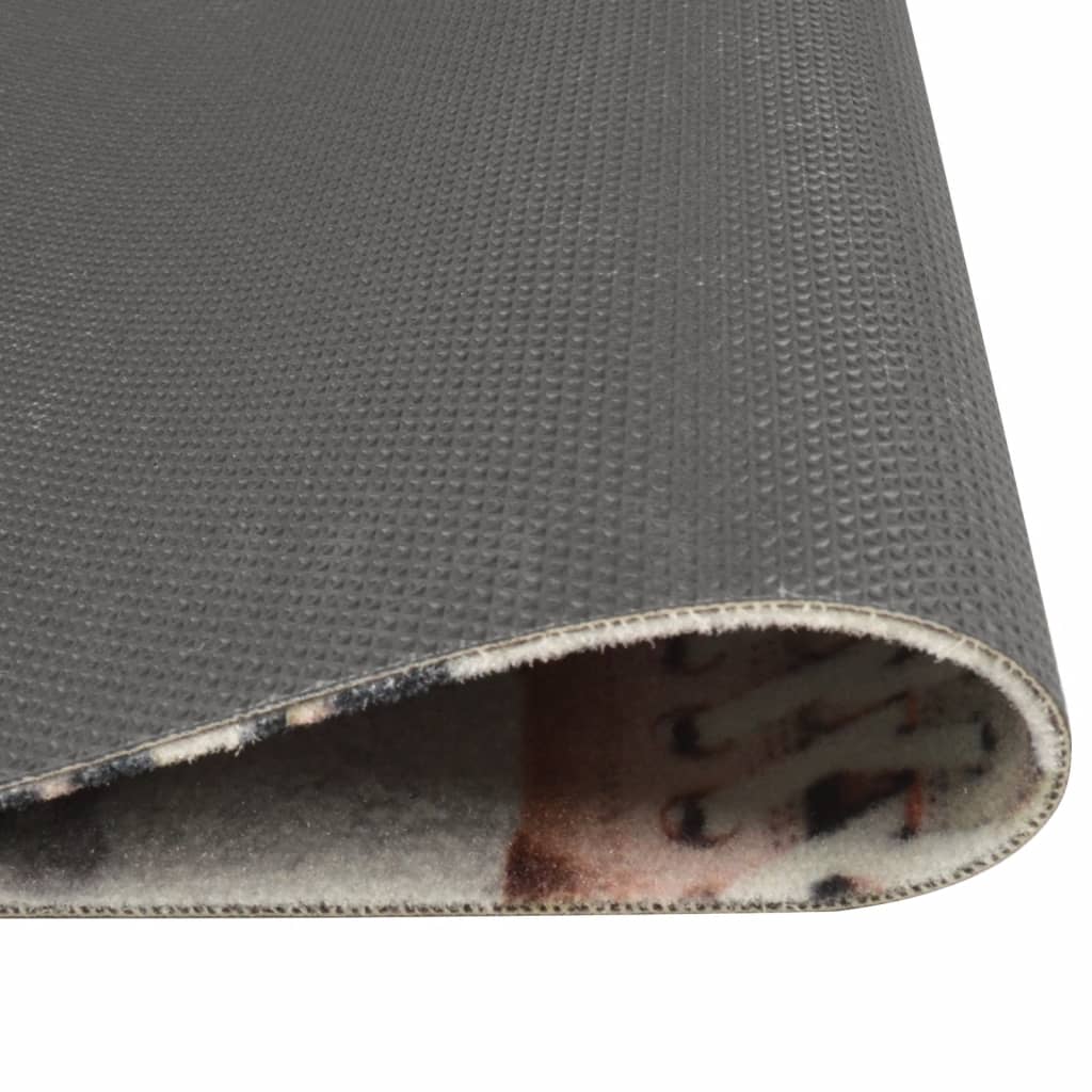 Vidaxx Küchenmatte waschbar Shoezone Print 45x150 cm Samt