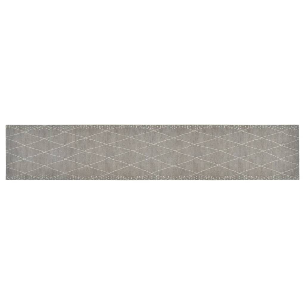 Vidaxx Küchenmatte waschbar kariert 60x300 cm Samt